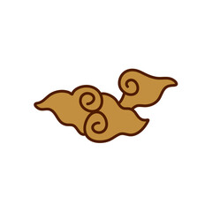 Indonesian batik motif  mega mendung