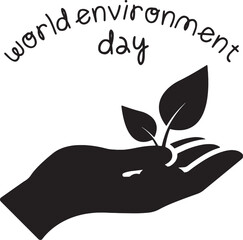 Printable vector illustration of world environment day vector illustration