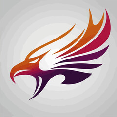 Eagle tattoo vector illustration design