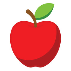 red apple vector illustration