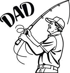 sketch of a chef with a knife