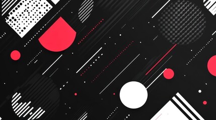Abstract geometric shapes pattern