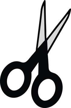 recommend clip art: Open scissors icon. Cut symbol. Paper clippers Shears sign. Hairdresser pictogram vector illustration.