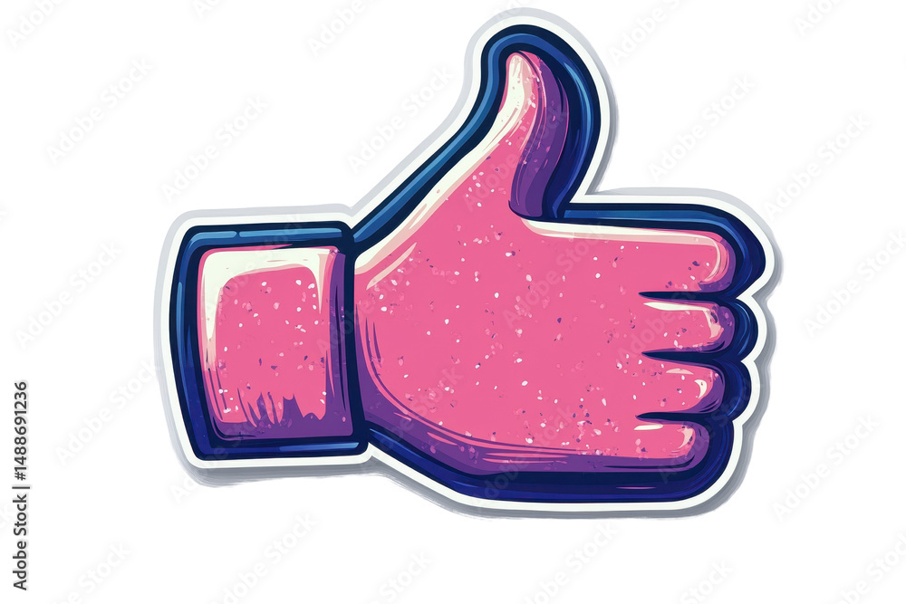 Poster creative thumbs up symbol with fiery texture exploding from a solid foundation, ideal for graphic de