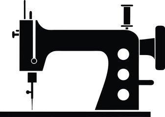 Sewing Machine silhouette Icon vector illustration