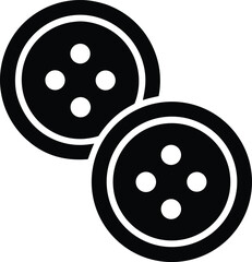 shirt buttons icon vector on white background