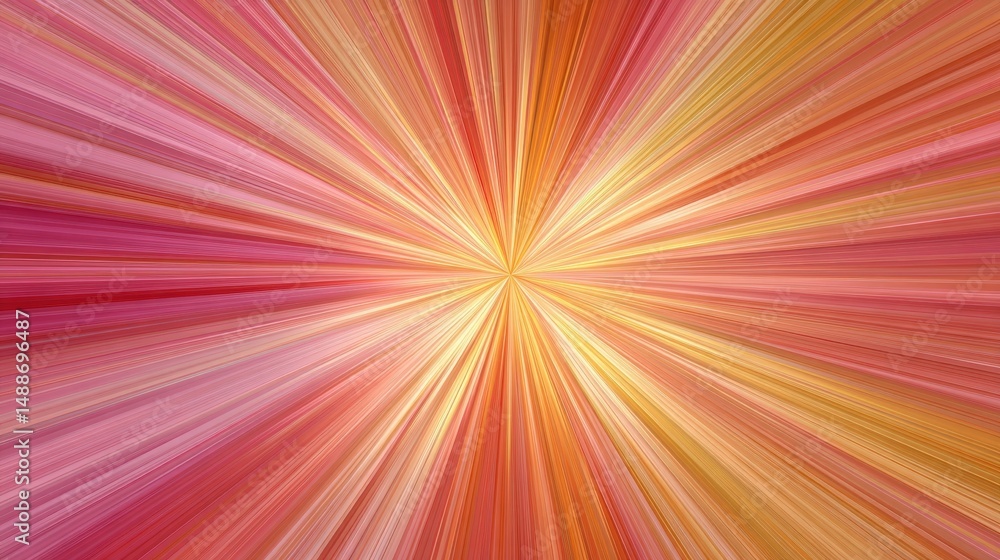 Poster abstract warm color burst radiating lines background design ideal for website banner or presentation