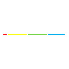 Colorful line border decoration