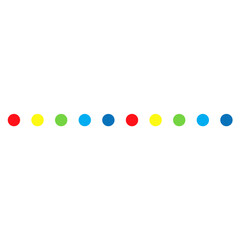 Colorful line border decoration