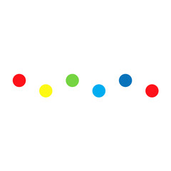 Colorful line border decoration