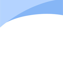 Blue Abstract Curve Corner Border