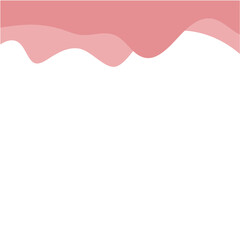 Wave Shape Corner Border. Vector illustration 