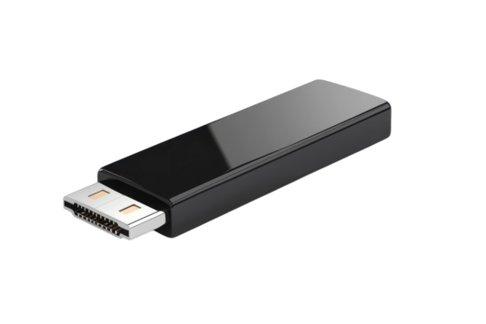 The digital key unlocks new experiences a compact adapter bridges worlds enhancing your tech on transparent background