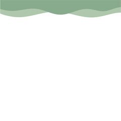 Obraz premium Modern green corner border shape