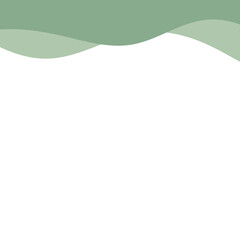 Obraz premium Modern green corner border shape