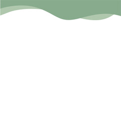 Obraz premium Modern green corner border shape