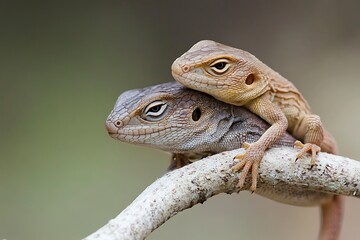 Obraz premium Small Monitor Lizard Close-Up