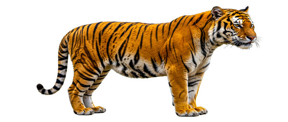 Obraz premium tiger isolated on white background