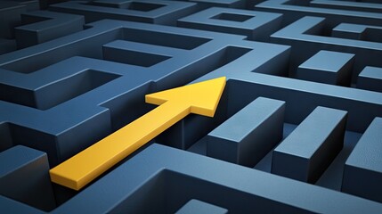 Navigating a complex path forward with a directional guide.