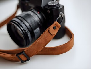 Carry Gear in Comfort with a Sable-Suede Camera Strap Featuring Ultrasoft Backing and Adjustable Fasteners