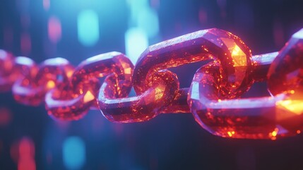 Abstract glowing chain (1)
