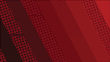 Red diagonal geometric shape with halftone. Modern fiber textured vector