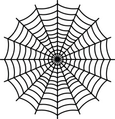 Obraz premium Spider Web Silhouette Set – Halloween Spider Net Vector Collection Creepy Spider Net Icons in Black Silhouette | Happy Halloween Design 