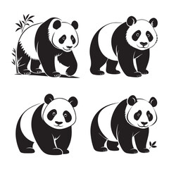set of panda