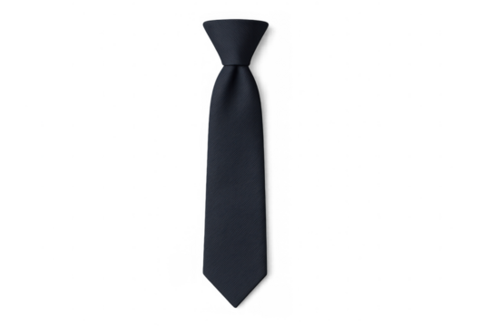 Classic blue tie on transparent background, ideal for representing professionalism, formal attire, or business concepts - Powered by Adobe
