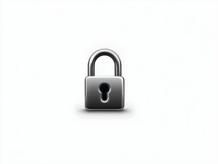 Optimize Security Aesthetics With Our Streamlined Charcoal Lock Icon Designed for Minimalist Interface Visual Consistency