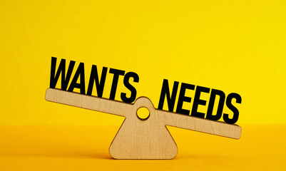 Needs outweigh wants. Decision-making and prioritizing essentials.