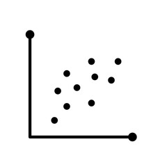 Positive or negative correlation icon