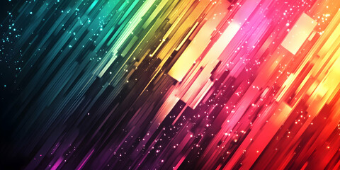 Vibrant Abstract Colorful Background with Light and Sparkles