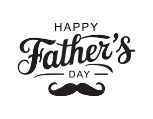stylish father's day illustration featuring bold typography and a classic mustache. ideal for greeting cards, social media banners, and promotional designs.