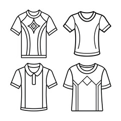 a set of t shirt design