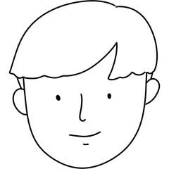 Cartoon draw on paper isolated