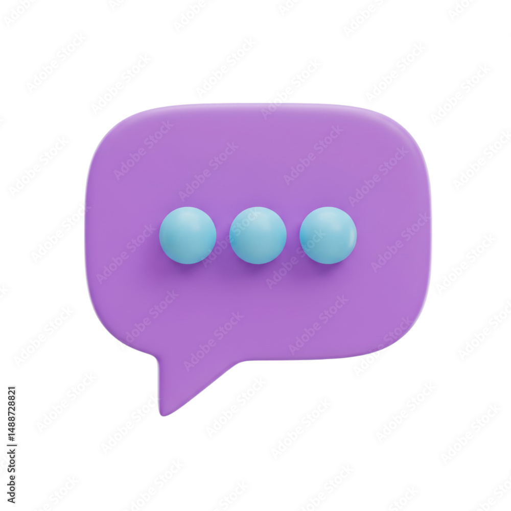 Poster message bubble icon symbol graphic on transparent background