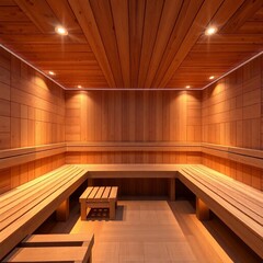 Obraz premium interior of a sauna