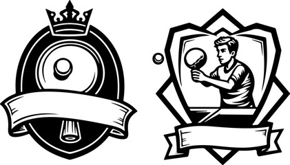 Fototapeta premium table tennis vector design