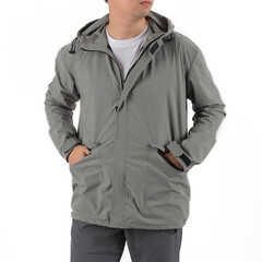Young man wearing parka jacket © yanuarfotografer