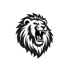 lion head mascot logo