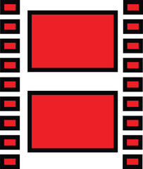 Obraz premium movie film strip vector