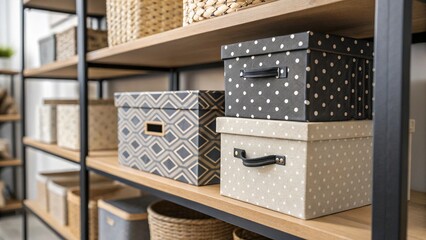 stylish shelf storage solutions, modern kitchen interior with kitchen 