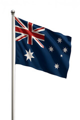 Fototapeta premium Australian Flag Waving Proudly in the Breeze