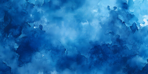 Obraz premium Abstract Blue Watercolor Texture with Soft Brush Strokes and Depth