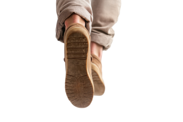 Bright orange athletic shoes with motion blur on a transparent background, ideal for promoting fitness and active lifestyle themes