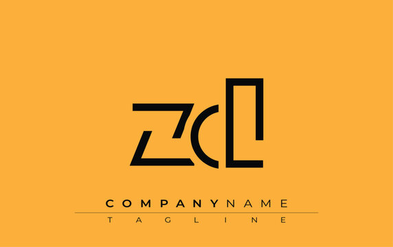 ZCL abstract letter design. Modern Business Logo Design With Abstract Typography and Contemporary Style