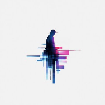 minimal glitch effect design