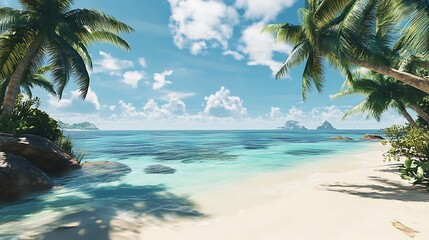Tropical beach paradise