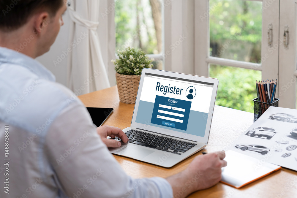 Poster online registration form for brisk form filling on the internet website
